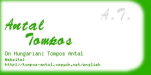 antal tompos business card